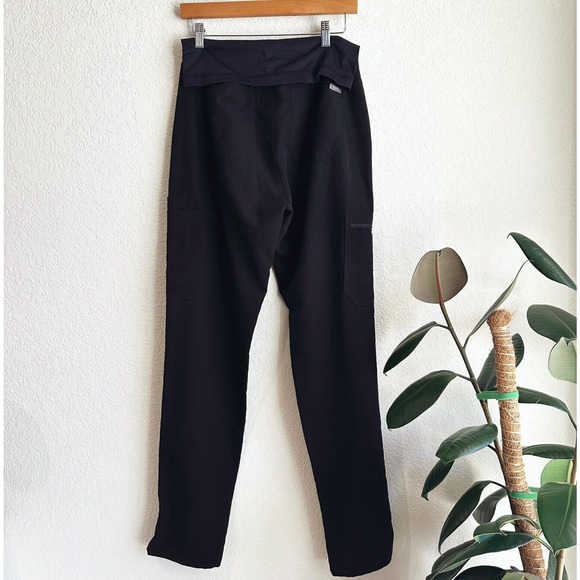Figs Black Women's Maternity Scrub Pants - Picture 4 of 6